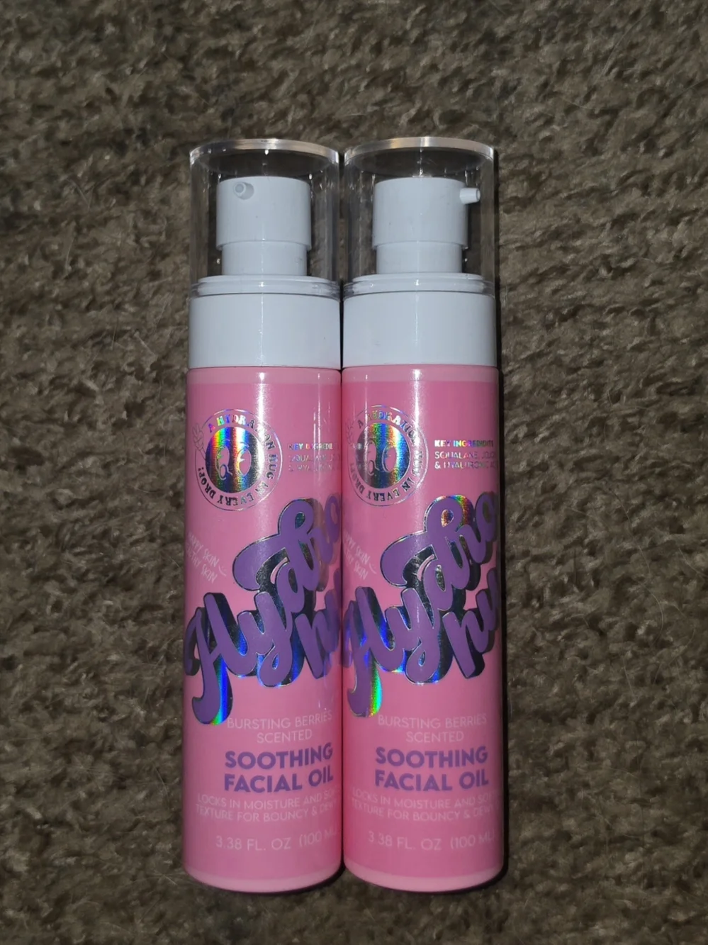 2 x Happy Skin Healthy Skin Hydro Hug Soothing Facial Oil- Bursting Berries
